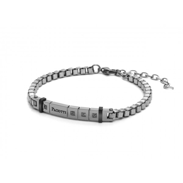 Bracciale acciaio e caucciù uomo Paciotti 4us codice 4UBR2347 Bracciale acciaio e caucciù uomo Paciotti 4us codice 4UBR2347