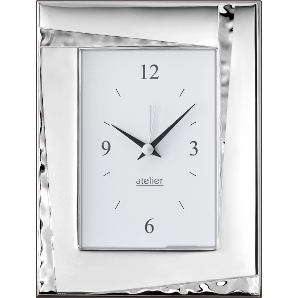 Atelier Argenti orologio tavolo in argento e legno 9 x 13 cm in offerta