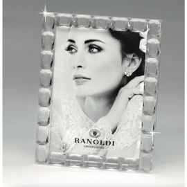 Cornice Ranoldi CB200 10x15 con decori in cristallo a rilievo".