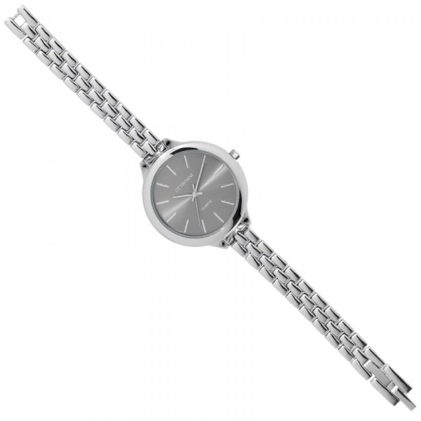 Ottaviani orologio donna con quadrante scuro e cinturino in maglia di acciaio