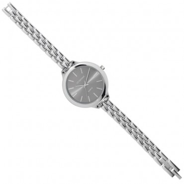 Ottaviani orologio donna con quadrante scuro e cinturino in maglia di acciaio