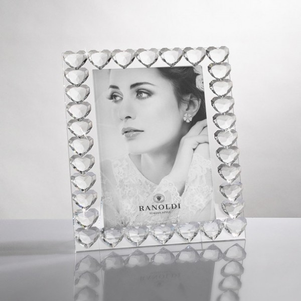 Portafoto Ranoldi CX5347 con cuori misura 10x15