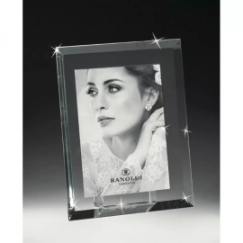 Portafoto in cristallo Ranoldi dettaglio angoli 10x15 cm