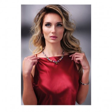 collana bracciale tennis e orecchini con zirconi colorati ottaviani 500904