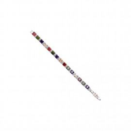 bracciale tennis con zirconi colorati ottaviani 500904b