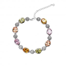 bracciale tennis con zirconi colorati ottaviani 500694B