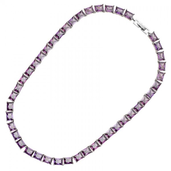 collana tennis con zirconi viola ottaviani 500783C