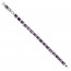 bracciale tennis in acciaio e pietre viola rettangolari ottaviani 500783B