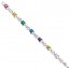 bracciale tennis in acciaio con zirconi colorati ottaviani 500901B