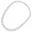 collana donna in acciaio a catena con zirconi ottaviani 501123C