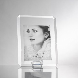 Portafoto in cristallo Ranoldi dettaglio verticale senza angoli 20x25 cm