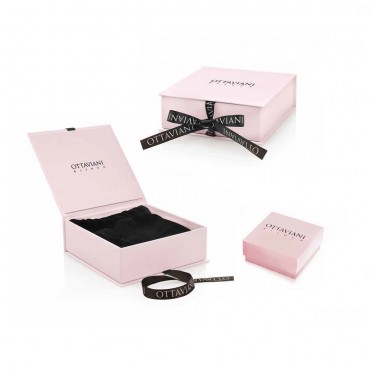 elegante confezione regalo originale Ottaviani per gioielli donna con certificato di garanzia