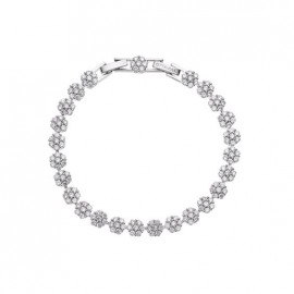 bracciale donna Ottaviani 500968B con zirconi bianchi chiusura a scatto