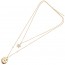 collana donna doppia metallo dorato Ottaviani stella zirconi