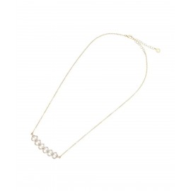 Collana Ottaviani 501237C girocollo dorata con zirconi bianchi