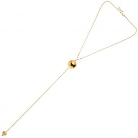 collana ottaviani 501208 donna lunga dorata design cravatta