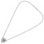 Collana Ottaviani 501272C tennis argentata con fiore e zircone verde